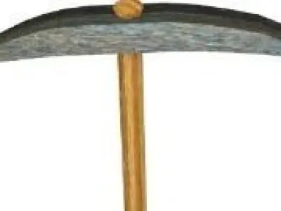 A Heros First Pickaxe Low-poly 3D model