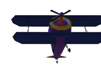Low Poly Plane Free low-poly 3D model purchase