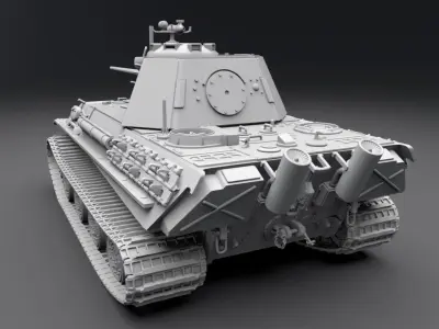 Panzer E50 scale model  3D print model