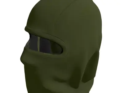 Tactical Military Balaclava Ski Mask Low-poly 3D model