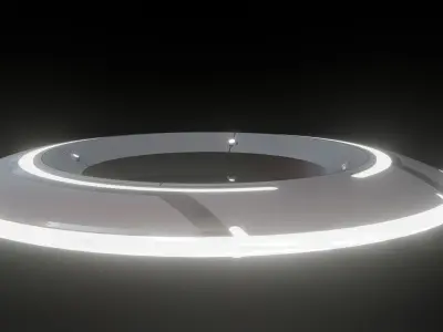 Tron Legacy identity disk Low-poly 3D model