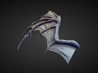 WING42 high poly sculpt 3D model
