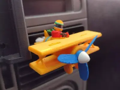 Ayrton Senna Inspired Pilot Airplane  Multi Part 3D Print 3D print model