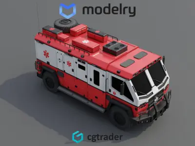 Search Rescue Vehicle 3D model purchase