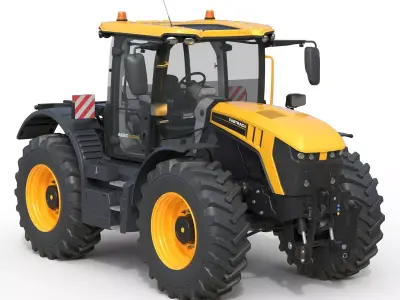 JCB Fastrac 4000 iCON Agricultural Tractor Low-poly 3D model