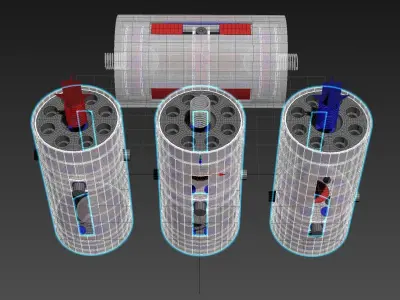 Inverted Electromagnetic Cylinder - Concept 3D model