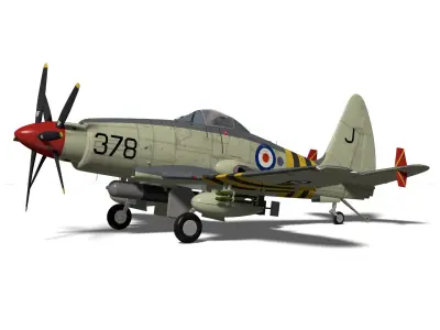 Westland Wyvern Mk4 3D model purchase
