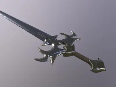 Hero sword Low-poly 3D model