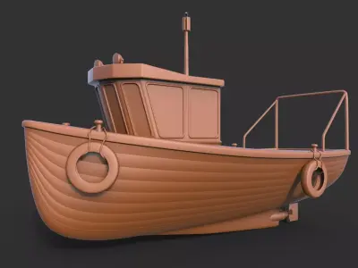 Ship Fishing  mk3 3D print model