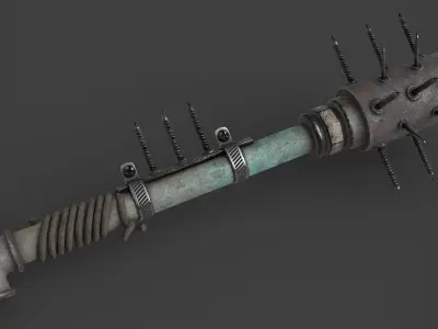 Modifiable Strike Weapon 05 Low-poly 3D model