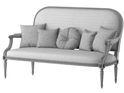 chairish sofa art 7847 3D model