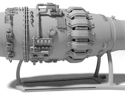 jet engine for Print 3D print model 3D Print Ready