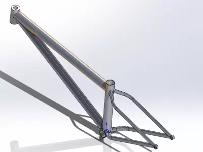 Bmx Bike Frame 3D model
