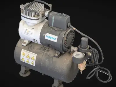 Air Pump Machine - High-Quality 3D Model Low-poly 3D model