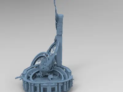 Final Fantasy Floating island time garden 3D model