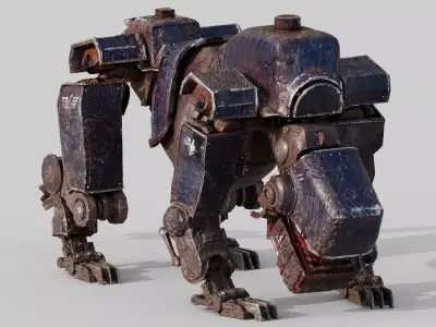Military Robot Dog Low-poly 3D model purchase