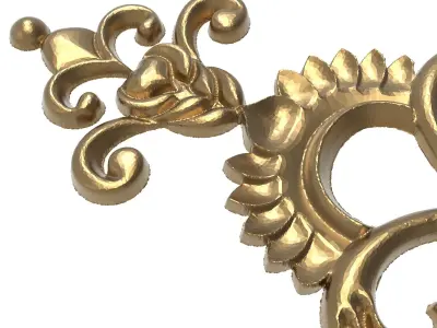 decorative pattern ready for 3D printing 3D model