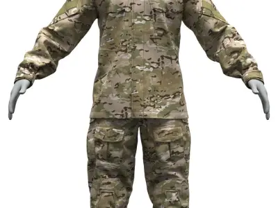 Crye Precision G3 Combat Uniform - Marvelous Designer 3D model