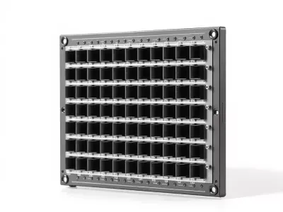 Industrial Grid Panel model pack Low-poly 3D model