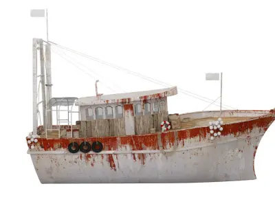 Rusty Boat 3D model