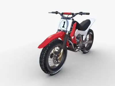 Dirt Bike Low-poly 3D model buy