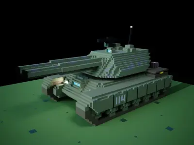 Battle Tank 3D model by maxmandelbrot1