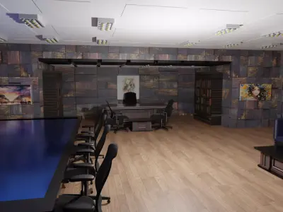 Boss Office Low-poly 3D model purchase