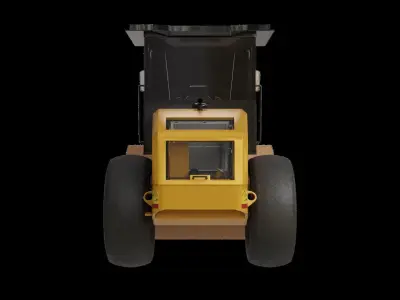 Soil Compactor SEM 510 Low-poly 3D model