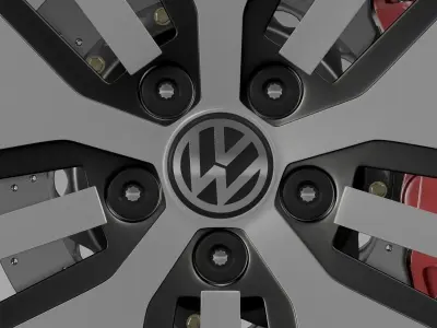 Volkswagen E Golf wheel 3D model