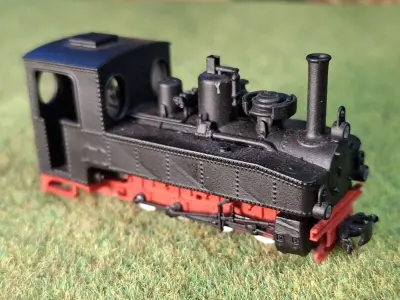 D-Feldbahn Locomotive HF 1-87 H0f600mm resin 3D print model