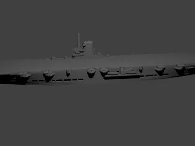 British Aircraft Carrier Ark Royal 3D print model