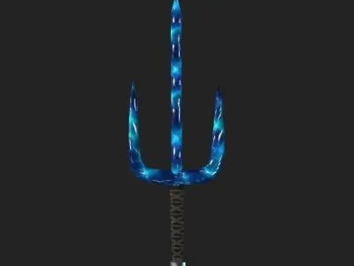 Fantasy War - Ninja Sai Low-poly 3D model