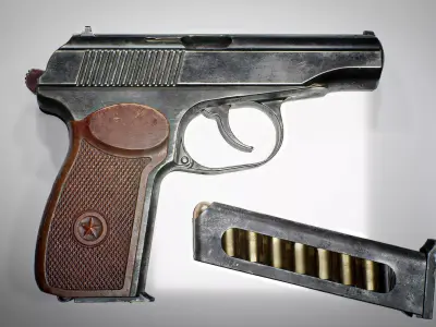 PM Makarov Modular System Low-poly 3D model