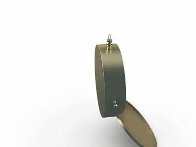 Compass gold ring 3D model