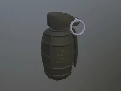 OF-37 Hand Grenade  Low-poly 3D model