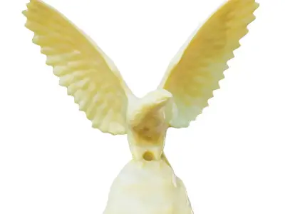 Decorative Hawk Figurine 3D model