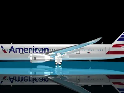 American Airlines 787 - 8 Dreamliner 3D model