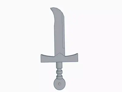 medieval sword  Free low-poly 3D model purchase