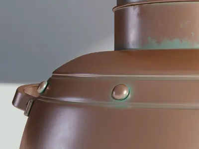 Copper Distiller Vintage 3D model