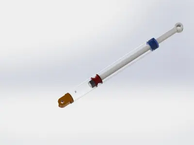 Hydraulic Cylinder Free 3D model by mustafazorlu06