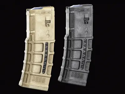Magpul PMag 30 Window Magazine Low-poly 3D model