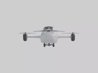 Flying Taxi Model 1 Low-poly 3D model
