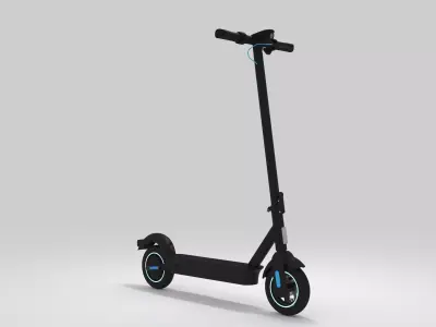 Electric Scooter Realistic 3D model
