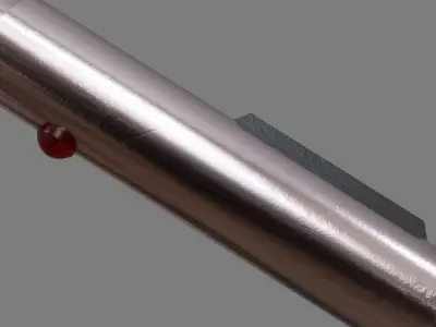 Star Wars Lightsaber-Axe Free low-poly 3D model