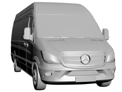 Transportation bus 3D model
