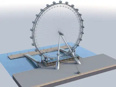 London Eye 3D model