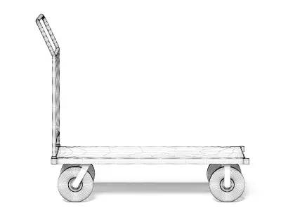 Trolley 3D Model dolly 3D model