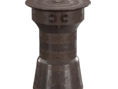 PALECEK RAIN DRUM TABLE 3D model