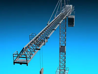 Tower crane 3D model