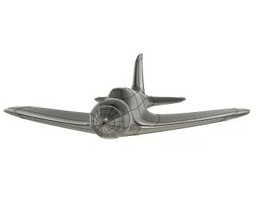 WARE AIRPLANE Low-poly 3D model